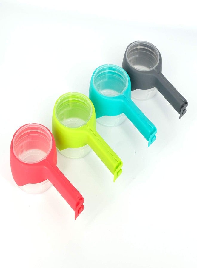 Mayata 4pcs/Set Multifunctional Snack Sealing Clip Food Tea Nut Bagged Food Moisture-Proof Discharge Spout Plastic Bag Clip Kitchen Tools - Image 1